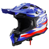 LS2 Helmets MX-Off Road Subverter Evo Helmet (United Gloss Red/White/Blue - 2X-Large)