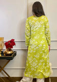 Anni Designer Women'S Cotton Blend Straight Chikankari Embroidered Kurta (Zainab-Green_M_Green_Medium),Green,M,Cotton Blend,Regular,Kurta