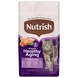 Nutrish Senior Healthy Aging Chicken, Chickpea and Salmon Dry Cat Food, 3 lb. Bag (Rachael Ray)