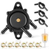 JUSTTOP Fuel Pump with Filter & Oil Hose, Compatible with Kohler 17HP-25HP, Briggs and Stratton, John Deere, Honda, Kawasaki, Ya