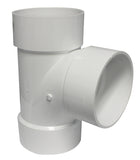 Canplas 192156 PVC DWV Sanitary Tee, 6Inch, White