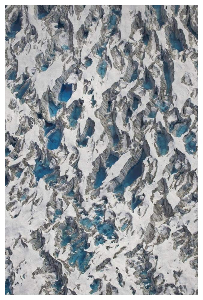 Meltwater Lakes On Hubbard Glacier, Wrangell-St. Elias National Park, Alaska-Paper Art-42,,X62,,