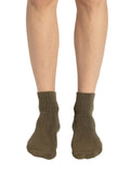 Jockey MenS Ankle Length Sports Cotton Socks 7036_Olive_Free Size