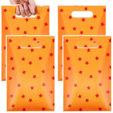 Sweetude 50 Pcs Anime Party Treat Gift Bags Yellow and Red Stars Anime Theme Treat Bags Cartoon Candy Wrapping with Handle for B