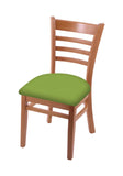 Holland Bar Stool Co. 3140 18 Chair with Medium Finish and Canter Kiwi Green Seat
