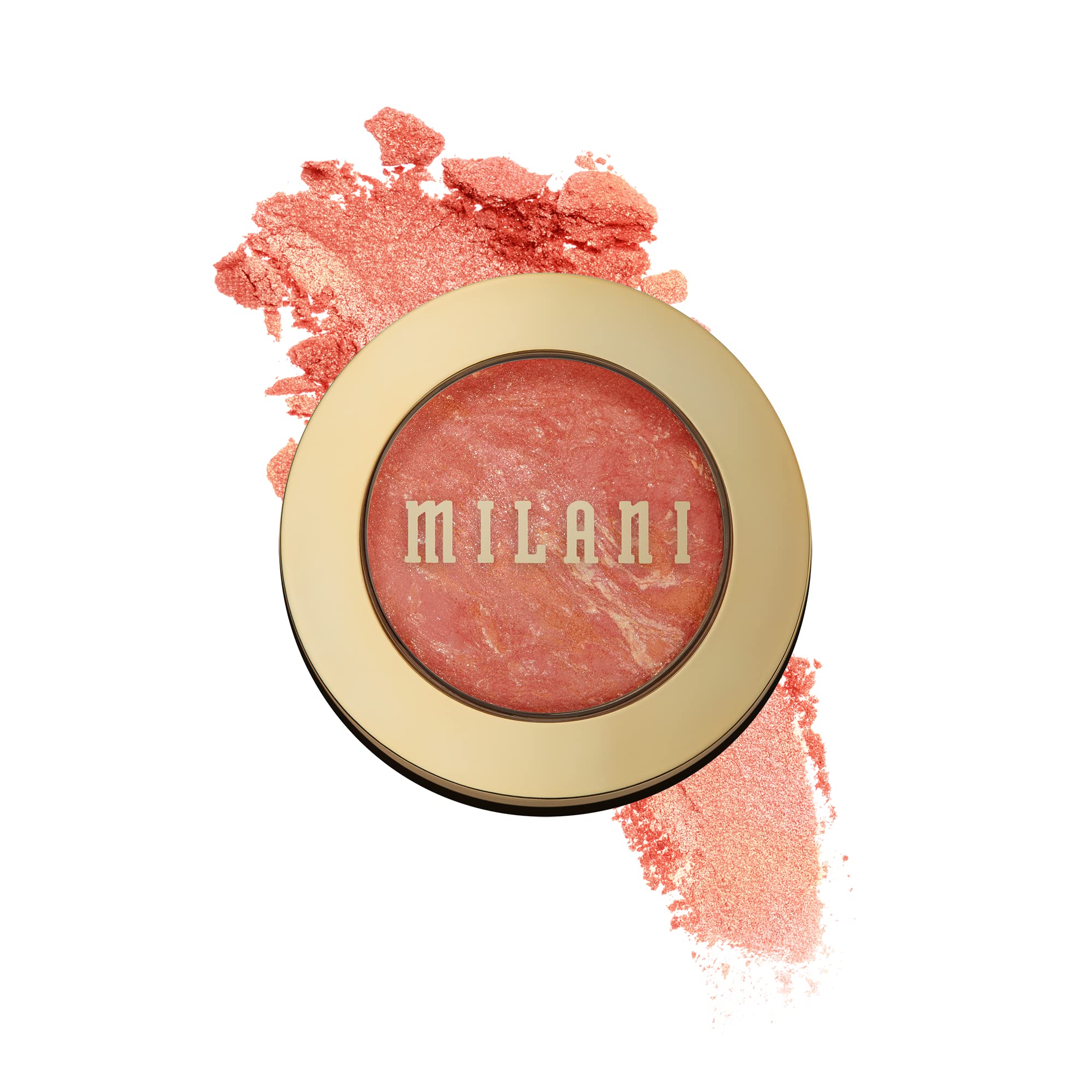Milani Baked Blush - corallina (012 Ounce) cruelty-Free Powder Blush - Shape, contour & Highlight Face for a Shimmery or Matte F