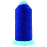 Mandala Crafts Size 346 210D T350 Bonded Nylon Thread - Royal Blue 415 YDs Tex 350 Heavy Duty Sewing Threads for Leather, Jeans,