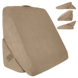 XtraComfort Bed Wedge Pillow Folding Memory Foam Incline Cushion System for Back and Legs Triangle Shaped for Reading, Supp