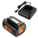 Powilling 40V 3.5A LBX2040 Replacement Black and Decker 40Volt Max Lithium Battery LBXR36 LBXR2036 LST540 LBX1540 LST136W with L