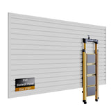 SMARTSTANDARD Heavy Duty PVC Slatwall Panels 4x8 ft, Interlocking Garage Wall Organizer System, Tool Board for Retail Display, W