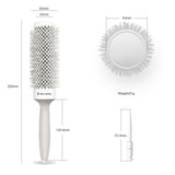 Eagle Fortress XL Ceramic + Ionic Round Hair Brush 1.69 in - Grey