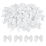 Mini Bows, 100 Pcs 1 Inch White Bows Satin Ribbon Bow Tiny Craft Bow for DIY Sewing Crafts Gift Wrapping Basket Wedding Birthday