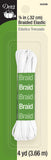 Dritz Braided Elastic 1/8X4ydWhite