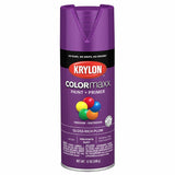 12 oz Krylon K05536007 Rich Plum COLORmaxx Paint & Primer Spray Paint, Gloss