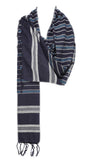 Cashmere Craft Blue 100% Viscose Scarf (50X180 Cm)