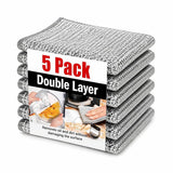 KUMUDAM NonScratch Wire Dishcloth, Steel Scrubber for Utensils, Dishes, Sinks, and Counters, Multipurpose Wet and Dry Cleaning,