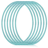 Shappy 6 Pcs Exercise Hoop Detachable Adjustable Plastic Toy Playground Toys Colored Hoop Circles for Teens Games Gymnastics Dog