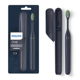 PHILIPS One By Sonicare Battery Toothbrush, Midnight, Hy1100/04, 1 Count