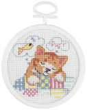 Janlynn Dreaming Kitty Mini Counted Cross Stitch Kit