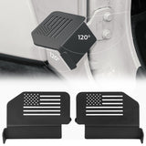 JOYTUTUS 120 Upgraded Wrangler Foot Pegs Doors Off Compatible with Wrangler JK JL Gladiator JT 2007 to 2024, Exterior Door Hinge