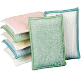 KLEENDOL Bamboo Kitchen Sponge Dish Washing Sponges DoubleSided 3 Color 6 Packs