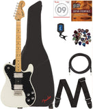 Fender Squier Classic Vibe '70s Telecaster Thinline - Natural Bundle with Gig Bag, Tuner, Strap, Picks, Strings, Instrument Cabl