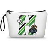 ARIOSEY Soccer Gifts Personalized Soccer Ball Cosmetic Bag for Purse Birthday Inspirational Gifts for Girls Women Team Coach Mom
