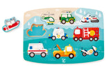 Hape Emergency Peg Puzzle Game, Multicolor, 5'' x 2''
