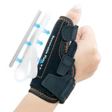 CURECARE New Upgraded 2 in 1 Thumb Brace, Removable Thumb Spica Splint Left Right Hand with 3 Level Stability, Reversible Thumb 