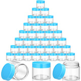 SATINIOR 36 Pieces Plastic Jars with Lids Round Leak Proof Airtight Container Cosmetic Small Empty Jars for Lotions Ointments Tr