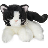 Bearington Collection Domino 15-Inch Tuxedo Cat Plush Toy - Cat Stuffed Animal for Kids - Animal Plush - Stuffed Kitten