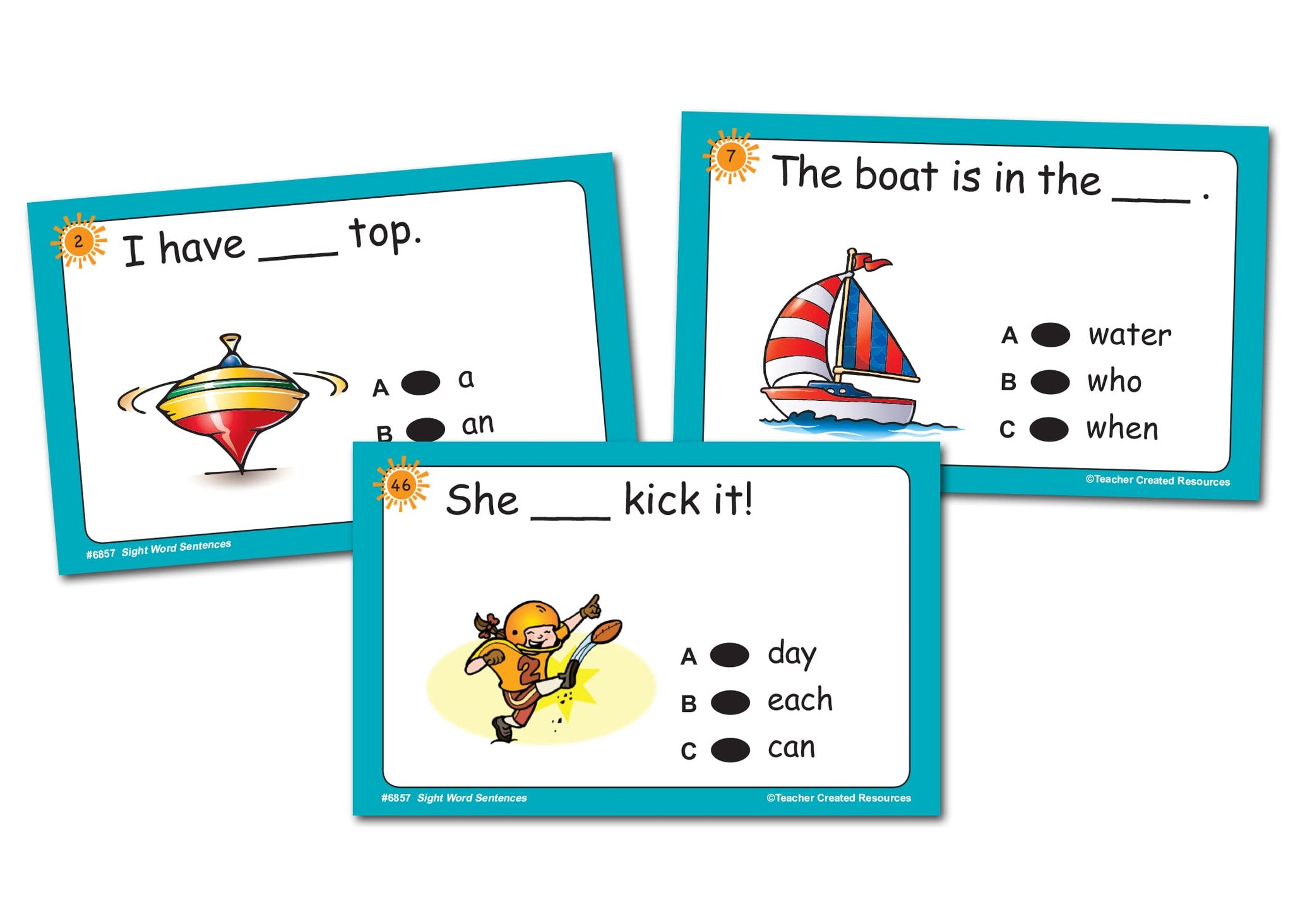 Teacher Created Resources Power Pen Learning Cards, Sight Word Sentences (6857)