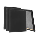 PATIKIL Black Stretched Canvas, 6 Pcs 10 x 10 Large Canvas for Painting Primed Cotton Blank Canvas for Acrylics Oil Watercolor