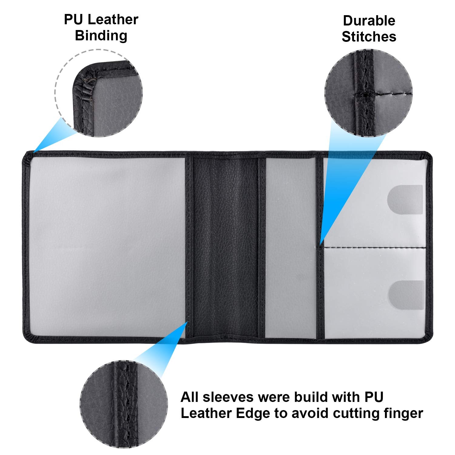 Cacturism Car Registration and Insurance Holder, Vehicle Glove Box Car Organizer Men Women Wallet Accessories Case for Cards, Es
