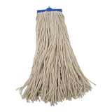 Boardwalk BWK720C 20 oz. Economical LieFlat Cotton Fiber Mop Head White (12/Carton)