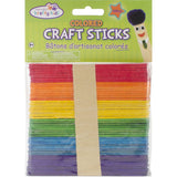 Craft SticksColored 4.5 100/Pkg
