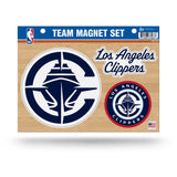 Rico Industries NBA Basketball Los Angeles Clippers Team Magnet Set 8.5 x 11 - Home D cor - Regrigerator, Office, Kitchen