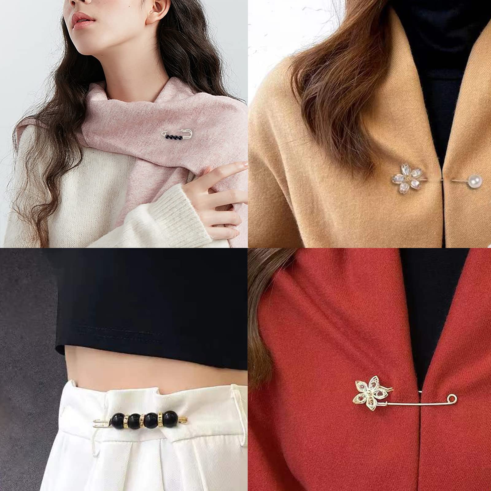 Fashion Pearl Brooch, Sweater Shawl Pearl Pin, Elegant and Fashionable, Enhance your Temperament, Suitable for a Variety of Occa