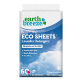 Earth Breeze Laundry Detergent Sheets 30 Detergent Sheets 60 Loads Concentrated Liquidless Laundry Soap No Plastic Jug 