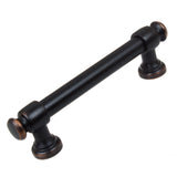 GlideRite Hardware 436196ORB10 3.75 inch CC Modern Solid Steel Euro Cabinet Bar Pulls 10 Pack, 3.75, Oil Rubbed Bronze Finish