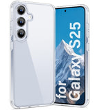 Vakoo Case for Samsung Galaxy S25 | Clear Anti-Yellowing, Hard Back, Military-Grade Drop Protection, Supports Wireless Charging 