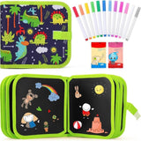 HEMX Reusable Magic Coloring Book for Kids | MessFree Water Drawing Book with Refillable Water Pens | Washable & Reusable Color