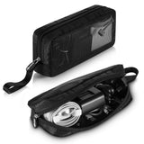 CM Travel Cable Organizer Case Bag Portable Computer Accessories Zipper Mesh Pouch Bag for Holding Laptop Mouse, Power Bank, USB