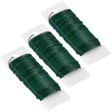 114 Yards 22 Gauge Metal Floral Flexible Paddle Wire for Christmas Wreath Tree, Floral Flower Arrangements(Green)
