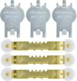 HIGH & MIGHTY 515311 Picture Value Pack Easy ToolFree Dry Wall Art Hangers for Artwork, Photos, and Mirrors, One Size, Silver, 