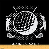 Erosebridal Golf Print Fabrics by The Yard Sports Themed Upholstery Fabric Golf Balls Gaming Waterproof Fabric for Chairs Leisur