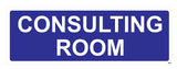 Fusion inchConsulting Roominch 30cm x 10cm Sign Self Adhesive Vinyl Stickers Blue 008