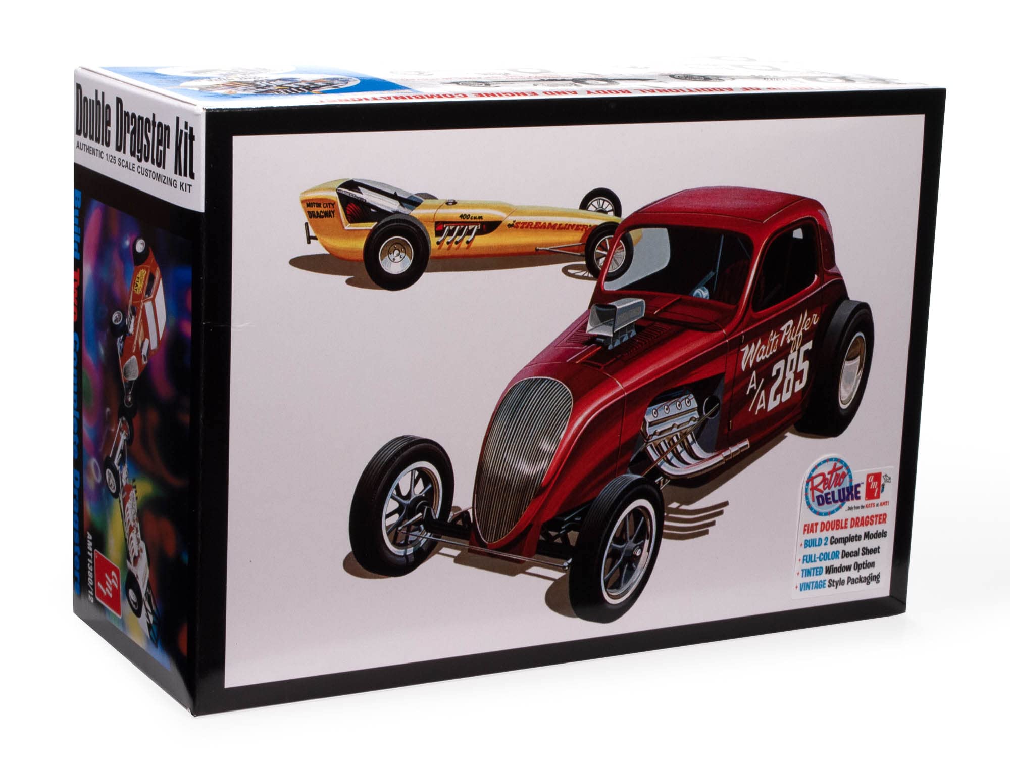 Amt Fiat Double Dragster 1:25 Scale Model Kit