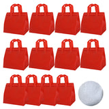 Chanseen 12Pcs Disposable Insulated Lunch Bags for Food Delivery Thermal Cooler Take Away Bag for Food Pizza Drink Party Picnic 