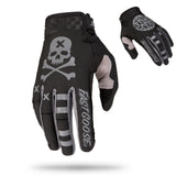 FASTGOOSE Dirt Bike Motocross Gloves - Motorbike Riding Bike Gloves for Off Road Racing Sports Cycling (Black, Medium)